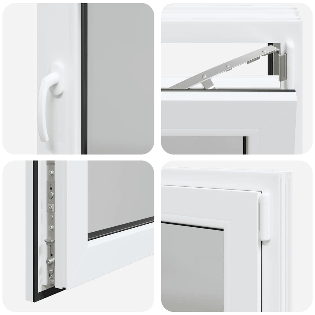 Kellerfenster "RISOR" 90x50 cm Drehkipp DIN Rechts Weiß