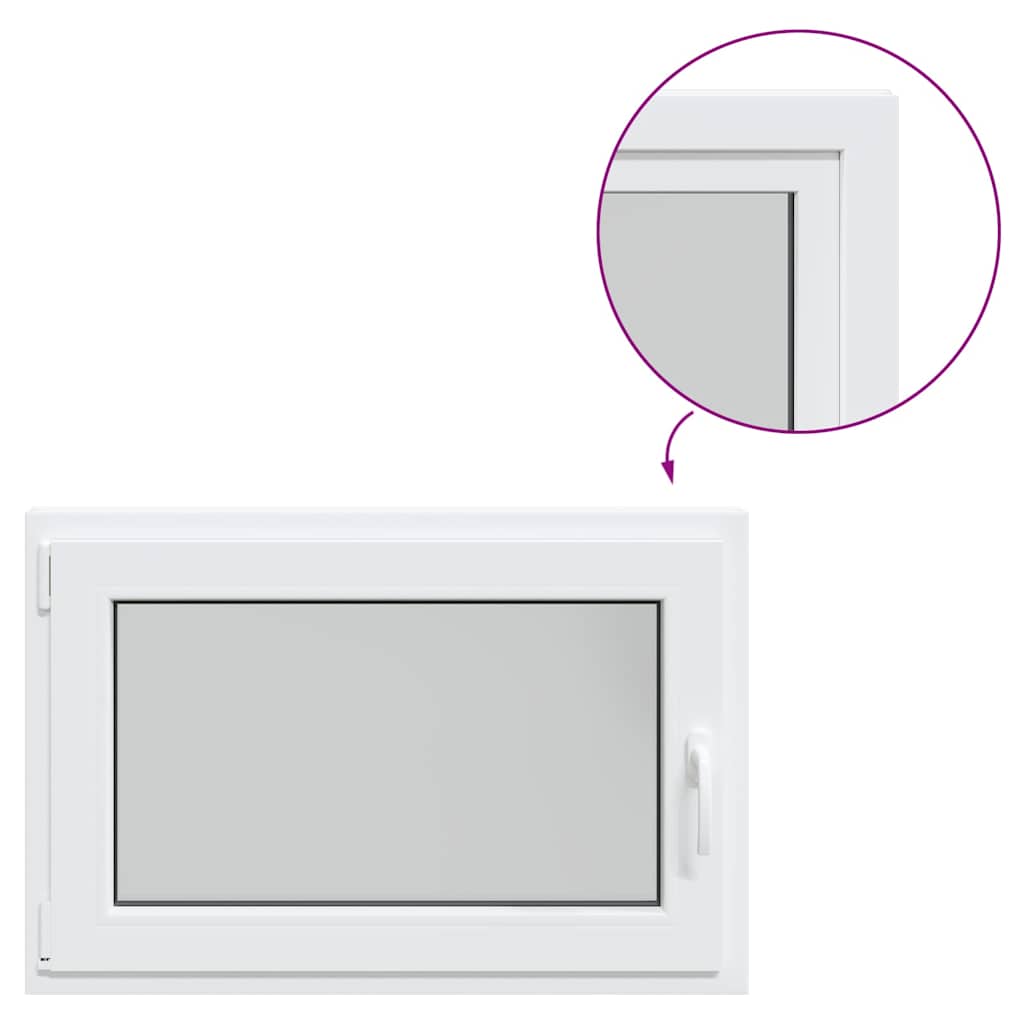 Kellerfenster RISOR 90x60 cm Dreh Kipp DIN Links Weiß