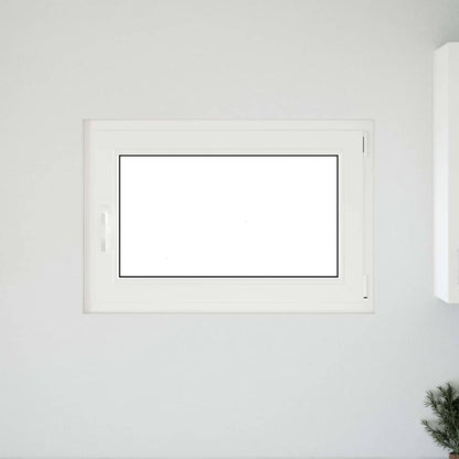 Kellerfenster "RISOR" 90x70 cm Drehkipp DIN Rechts Weiß