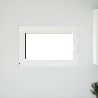 Kellerfenster "RISOR" 90x70 cm Drehkipp DIN Links Weiß
