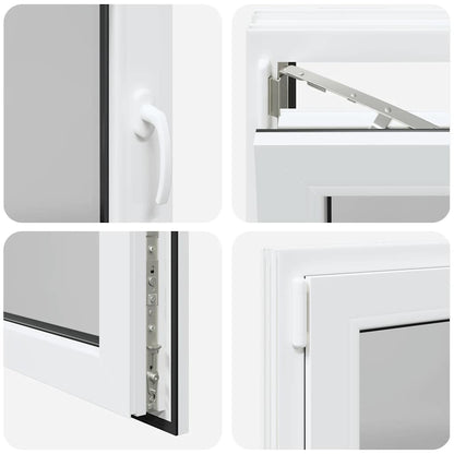 Kellerfenster RISOR 100x60 cm Dreh Kipp DIN Links Weiß