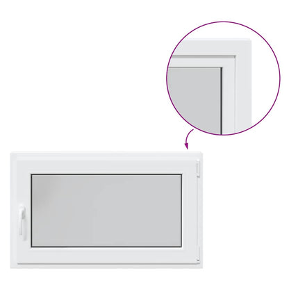 Kellerfenster "RISOR" 100x70 cm Drehkipp DIN Rechts Weiß