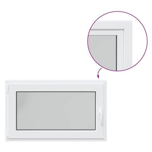 Kellerfenster "RISOR" 100x70 cm Drehkipp DIN Links Weiß