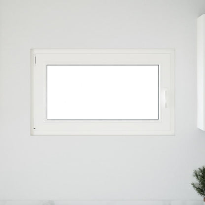Kellerfenster "RISOR" 100x70 cm Drehkipp DIN Links Weiß