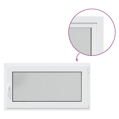 Kellerfenster RISOR 110x50 cm Dreh Kipp DIN Rechts Weiß