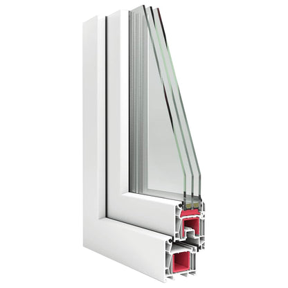 Kellerfenster RISOR 110x50 cm Dreh Kipp DIN Links Weiß