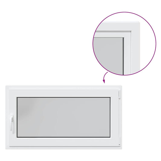 Kellerfenster RISOR 110x60 cm Dreh Kipp DIN Rechts Weiß