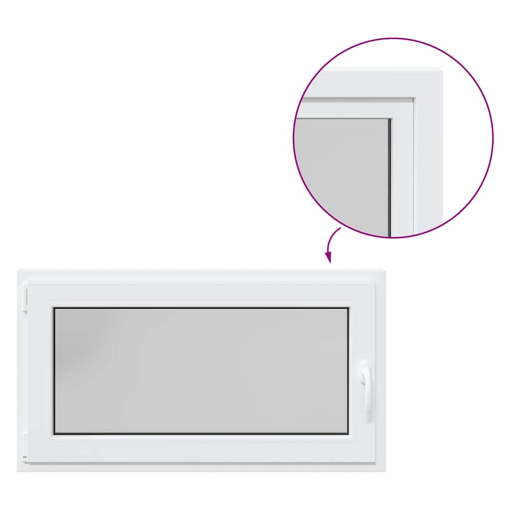 Kellerfenster RISOR 110x60 cm Dreh Kipp DIN Links Weiß