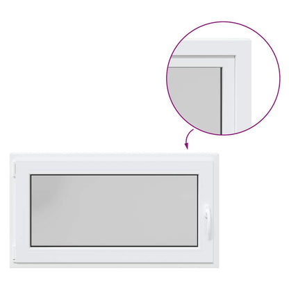 Kellerfenster RISOR 110x60 cm Dreh Kipp DIN Links Weiß