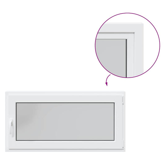 Kellerfenster RISOR 120x60 cm Dreh Kipp DIN Rechts Weiß