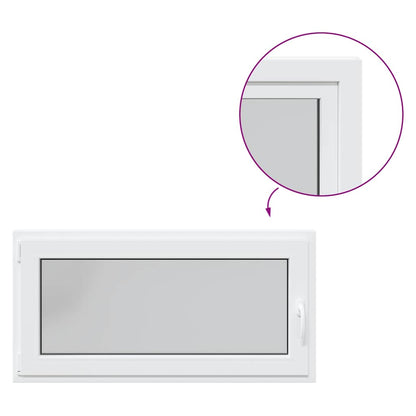 Kellerfenster RISOR 120x60 cm Dreh Kipp DIN Links Weiß