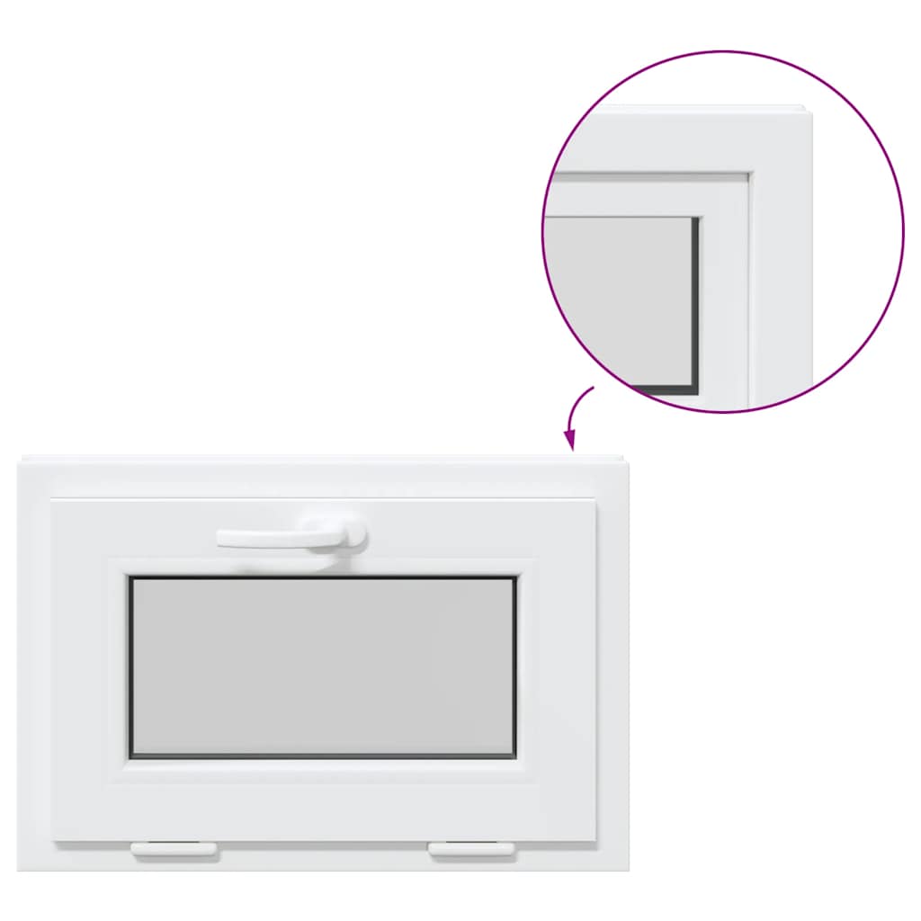 Kellerfenster RISOR 60x40 cm Kipp 3-fach Verglasung Weiß