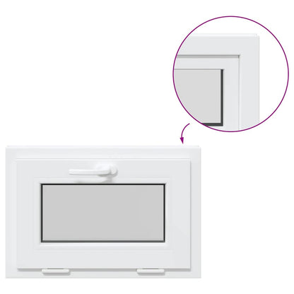 Kellerfenster RISOR 60x40 cm Kipp 3-fach Verglasung Weiß
