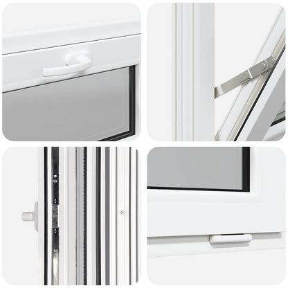 Kellerfenster RISOR 60x40 cm Kipp 3-fach Verglasung Weiß