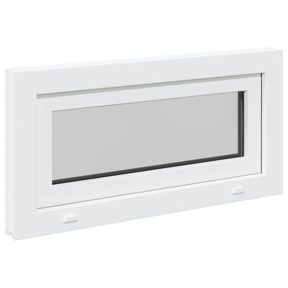 Kellerfenster RISOR 80x40 cm Kipp 3-fach Verglasung Weiß