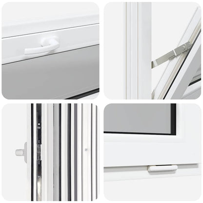 Kellerfenster RISOR 90x40 cm Kipp 3-fach Verglasung Weiß