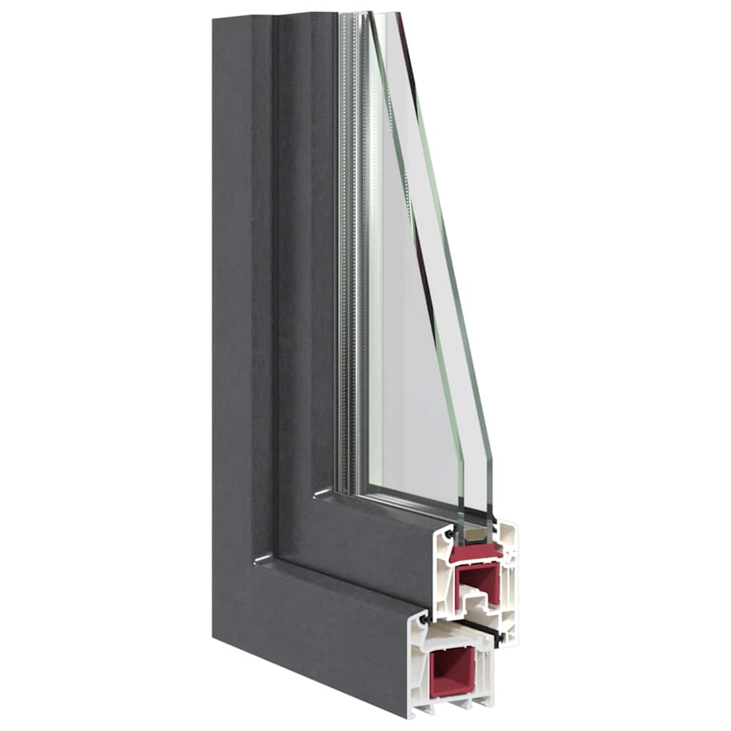 Kellerfenster "RISOR" 50x50 cm Drehkipp DIN Rechts Anthrazit