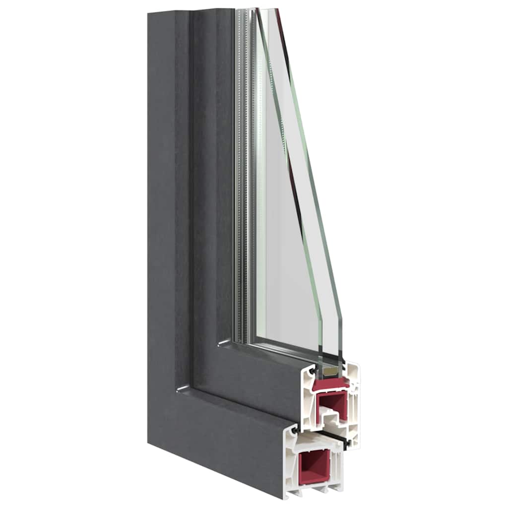 Kellerfenster "RISOR" 50x75 cm Drehkipp DIN Rechts Anthrazit