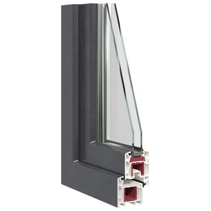 Kellerfenster RISOR 60x90 cm Dreh Kipp DIN Rechts Anthrazit