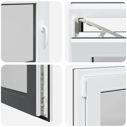 Kellerfenster "RISOR" 80x60 cm Drehkipp DIN Links Anthrazit
