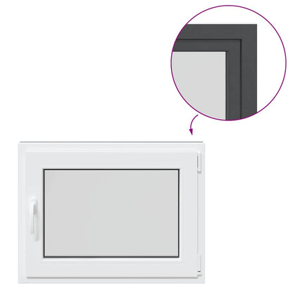 Kellerfenster "RISOR" 80x70 cm Drehkipp DIN Rechts Anthrazit