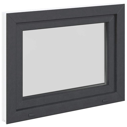Kellerfenster "RISOR" 80x70 cm Drehkipp DIN Links Anthrazit