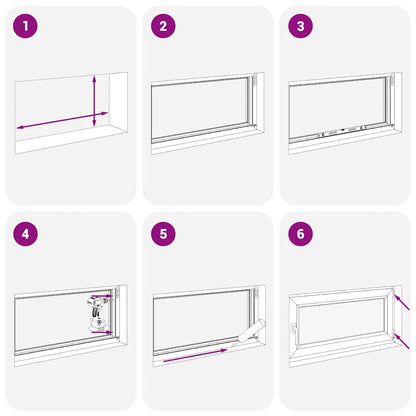 Kellerfenster "RISOR" 80x70 cm Drehkipp DIN Links Anthrazit