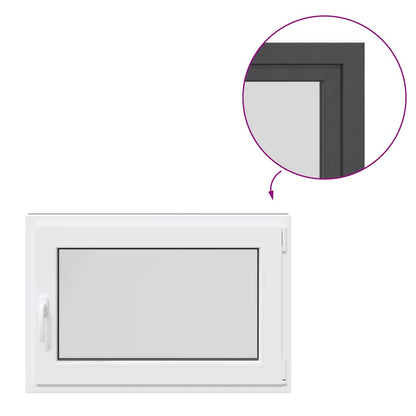 Kellerfenster "RISOR" 90x50 cm Drehkipp DIN Rechts Anthrazit