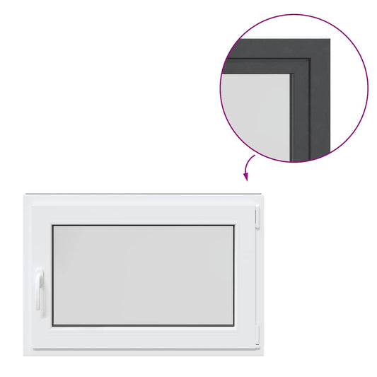 Kellerfenster "RISOR" 90x50 cm Drehkipp DIN Rechts Anthrazit