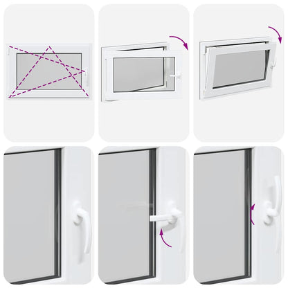 Kellerfenster "RISOR" 90x50 cm Drehkipp DIN Links Anthrazit