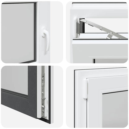 Kellerfenster "RISOR" 90x50 cm Drehkipp DIN Links Anthrazit