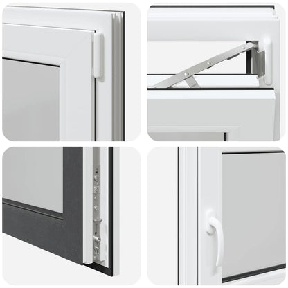 Kellerfenster RISOR 90x60 cm Dreh Kipp DIN Rechts Anthrazit