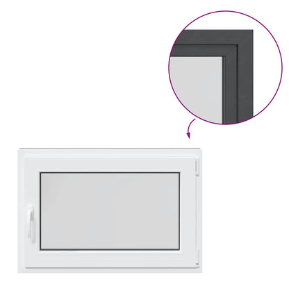 Kellerfenster "RISOR" 90x70 cm Drehkipp DIN Rechts Anthrazit