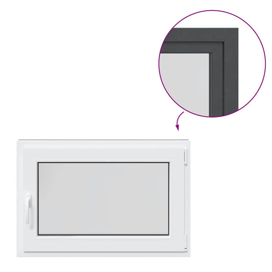 Kellerfenster "RISOR" 90x70 cm Drehkipp DIN Rechts Anthrazit