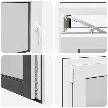 Kellerfenster "RISOR" 90x70 cm Drehkipp DIN Links Anthrazit