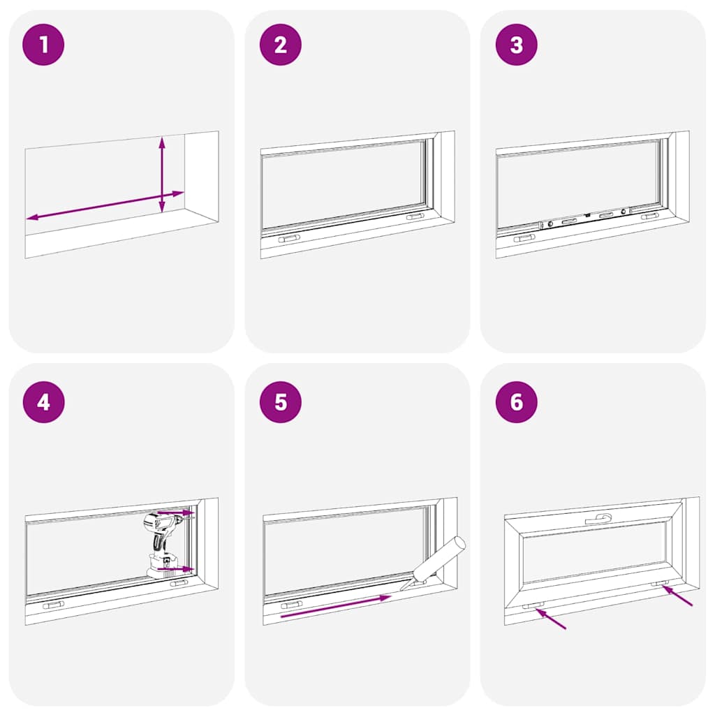 Kellerfenster "RISOR" 100x50 cm Drehkipp DIN Rechts Anthrazit