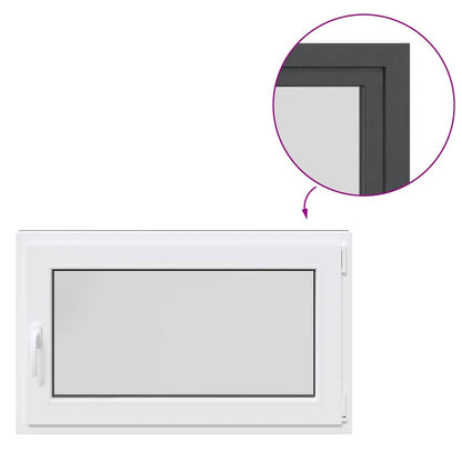 Kellerfenster "RISOR" 100x60 cm Drehkipp DIN Rechts Anthrazit