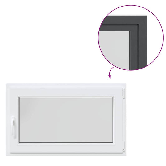 Kellerfenster "RISOR" 100x60 cm Drehkipp DIN Rechts Anthrazit
