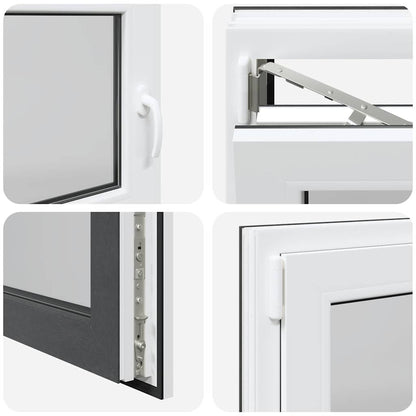 Kellerfenster "RISOR" 100x70 cm Drehkipp DIN Links Anthrazit