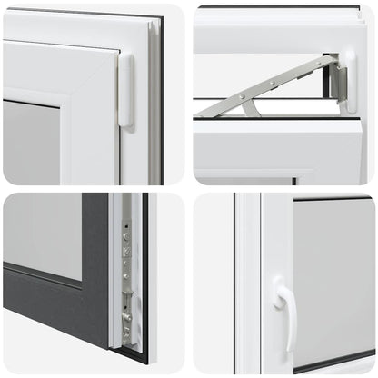 Kellerfenster RISOR 110x50 cm Dreh Kipp DIN Rechts Anthrazit