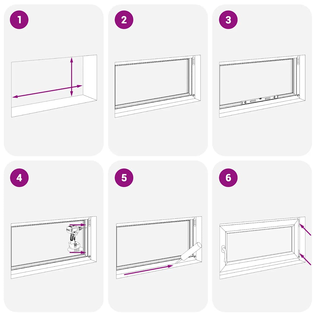 Kellerfenster "RISOR" 110x50 cm Drehkipp DIN Links Anthrazit