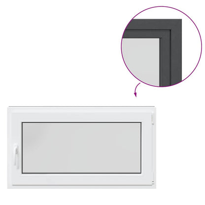 Kellerfenster RISOR 110x60 cm Dreh Kipp DIN Rechts Anthrazit