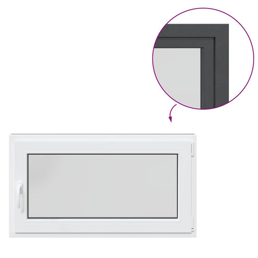 Kellerfenster RISOR 110x60 cm Dreh Kipp DIN Rechts Anthrazit