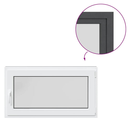 Kellerfenster "RISOR" 110x70 cm Drehkipp DIN Rechts Anthrazit