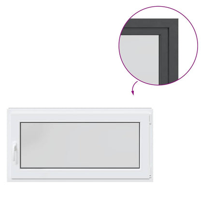 Kellerfenster RISOR 120x60 cm Dreh Kipp DIN Rechts Anthrazit