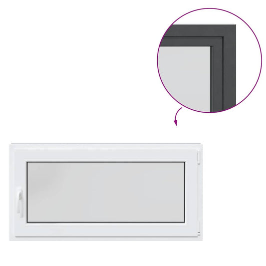 Kellerfenster RISOR 120x60 cm Dreh Kipp DIN Rechts Anthrazit