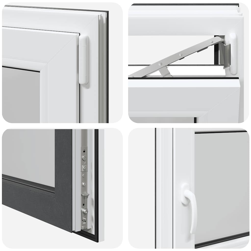 Kellerfenster RISOR 120x60 cm Dreh Kipp DIN Rechts Anthrazit