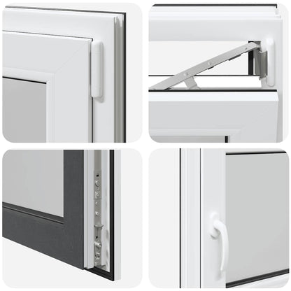 Kellerfenster RISOR 120x60 cm Dreh Kipp DIN Rechts Anthrazit