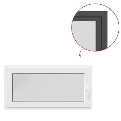 Kellerfenster RISOR 120x60 cm Dreh Kipp DIN Links Anthrazit