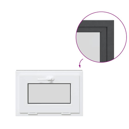 Kellerfenster RISOR 60x40 cm Kipp 2-fach Verglasung Anthrazit
